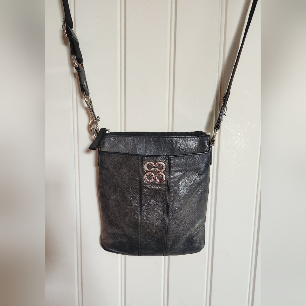Coach Black Leather Crossbody Bag